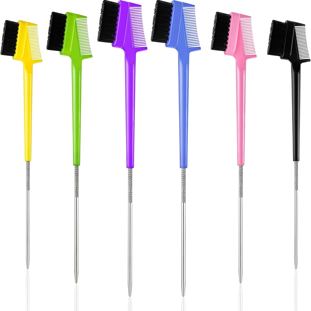 【INCHANT ME】[3oz/double-sided] Brush reversible padding Pro Grip Double-Ended Angled Makeup Brush with Spoolie – Eye
